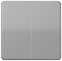 Лицевая панель Jung CD500 для 2-кл. выключателя серый картинка